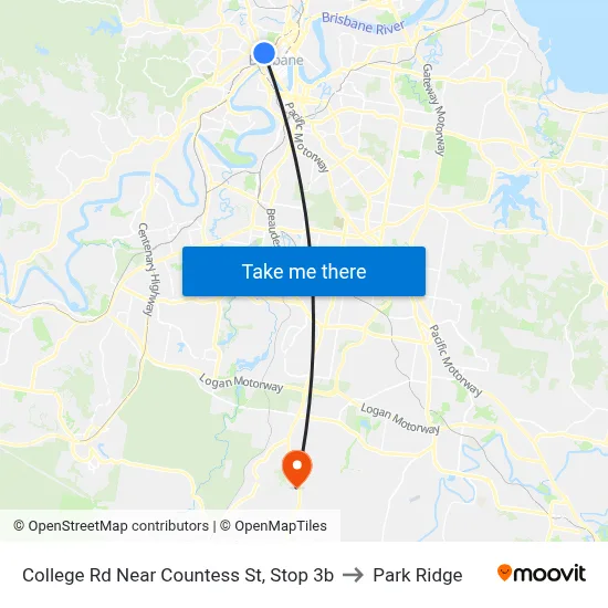 College Rd Near Countess St, Stop 3b to Park Ridge map