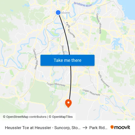 Heussler Tce at Heussler - Suncorp, Stop 5 to Park Ridge map