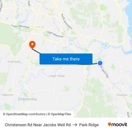 Christensen Rd Near Jacobs Well Rd to Park Ridge map