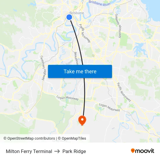 Milton Ferry Terminal to Park Ridge map