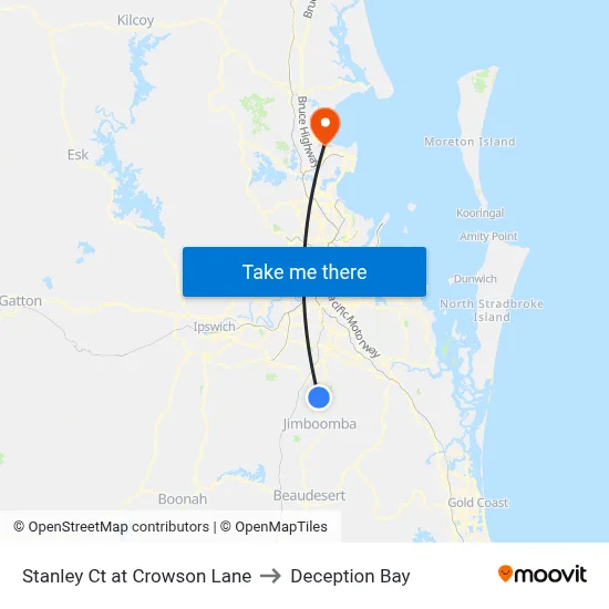 Stanley Ct at Crowson Lane to Deception Bay map