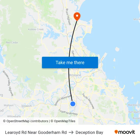 Learoyd Rd Near Gooderham Rd to Deception Bay map