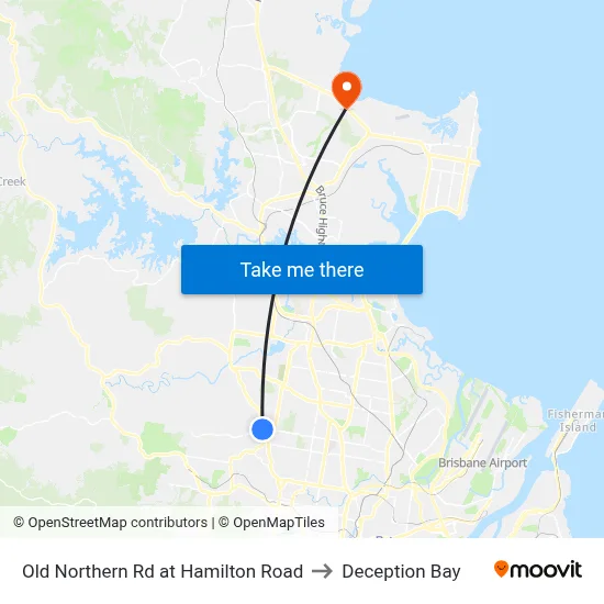 Old Northern Rd at Hamilton Road to Deception Bay map