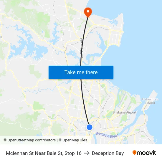 Mclennan St Near Bale St, Stop 16 to Deception Bay map