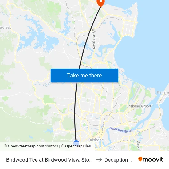 Birdwood Tce at Birdwood View, Stop 30 to Deception Bay map