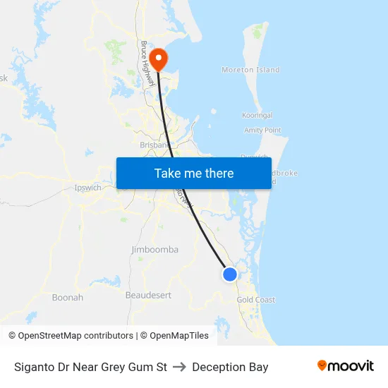 Siganto Dr Near Grey Gum St to Deception Bay map