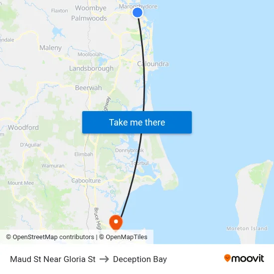 Maud St Near Gloria St to Deception Bay map