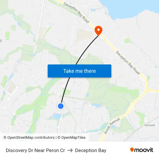 Discovery Dr Near Peron Cr to Deception Bay map