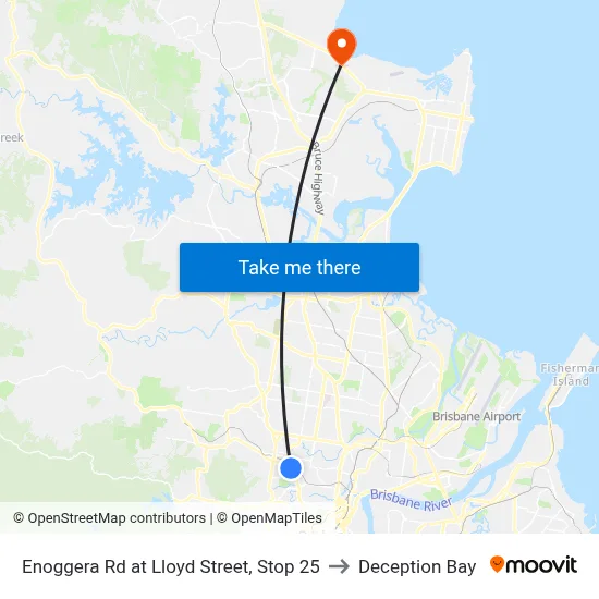 Enoggera Rd at Lloyd Street, Stop 25 to Deception Bay map
