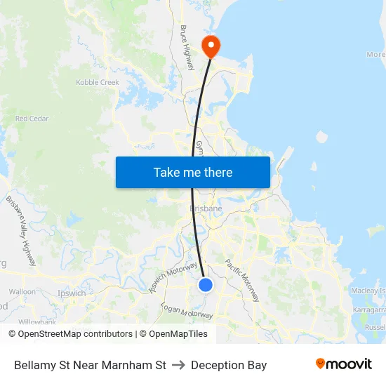 Bellamy St Near Marnham St to Deception Bay map