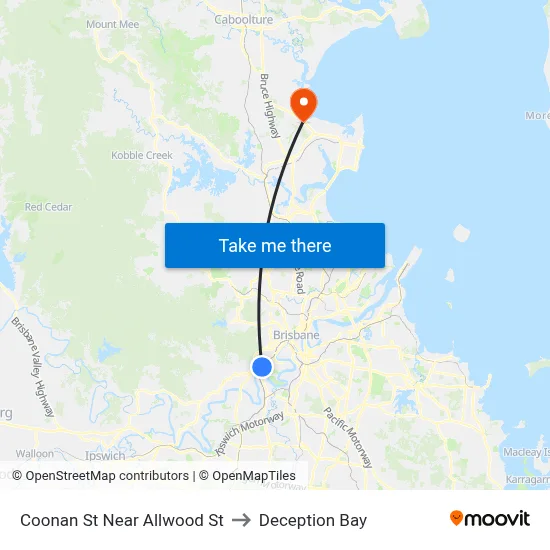 Coonan St Near Allwood St to Deception Bay map