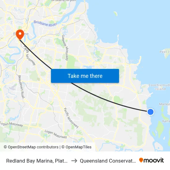 Redland Bay Marina, Platform 1 to Queensland Conservatorium map
