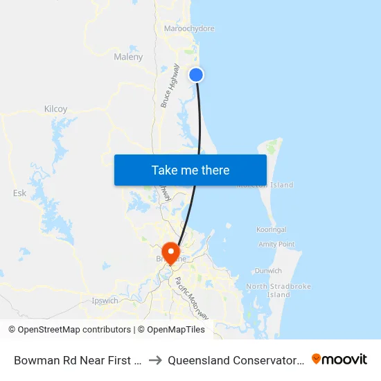 Bowman Rd Near First Ave to Queensland Conservatorium map