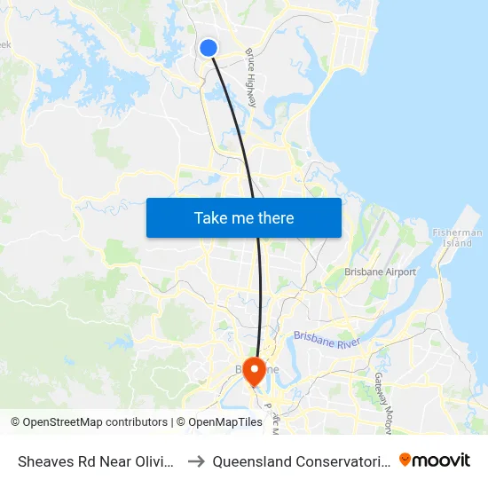 Sheaves Rd Near Olivia Dr to Queensland Conservatorium map