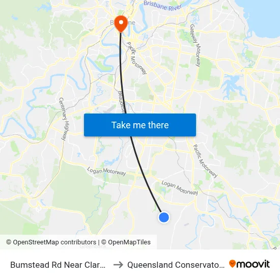 Bumstead Rd Near Clarke Rd to Queensland Conservatorium map