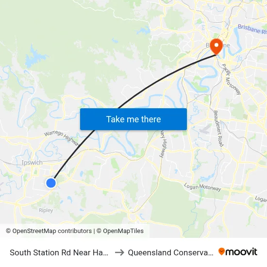 South Station Rd Near Harding St to Queensland Conservatorium map