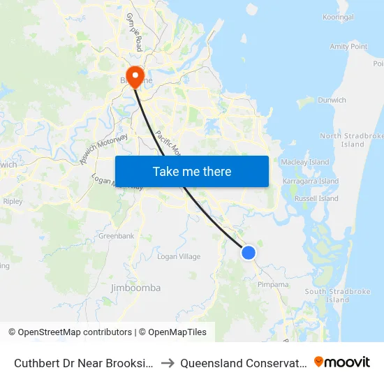 Cuthbert Dr Near Brookside Cct to Queensland Conservatorium map