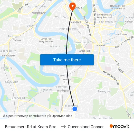 Beaudesert Rd at Keats Street, Stop 35 to Queensland Conservatorium map