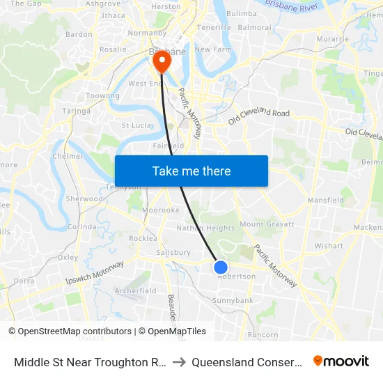Middle St Near Troughton Rd, Stop 54 to Queensland Conservatorium map