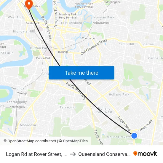 Logan Rd at Rover Street, Stop 38 to Queensland Conservatorium map