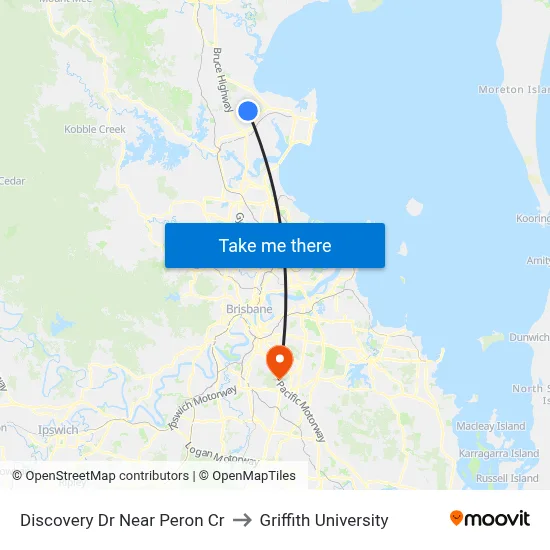 Discovery Dr Near Peron Cr to Griffith University map