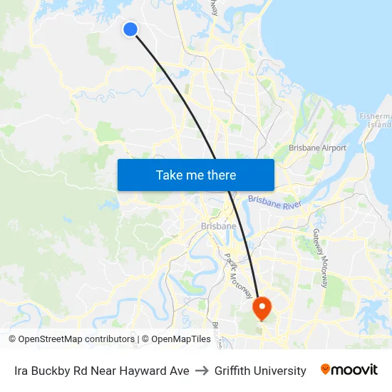Ira Buckby Rd Near Hayward Ave to Griffith University map