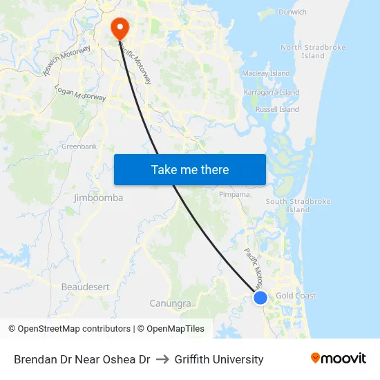 Brendan Dr Near Oshea Dr to Griffith University map