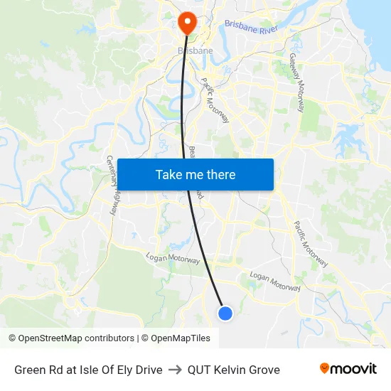 Green Rd at Isle Of Ely Drive to QUT Kelvin Grove map