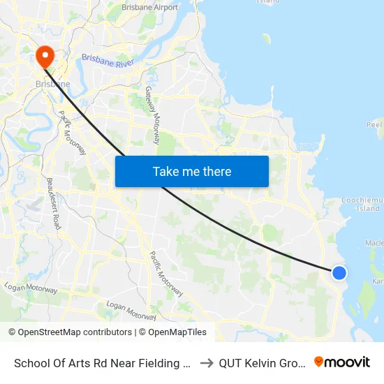 School Of Arts Rd Near Fielding Rd to QUT Kelvin Grove map