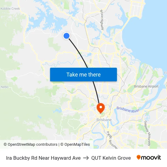 Ira Buckby Rd Near Hayward Ave to QUT Kelvin Grove map