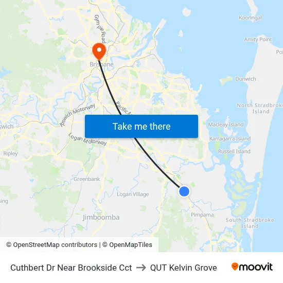 Cuthbert Dr Near Brookside Cct to QUT Kelvin Grove map