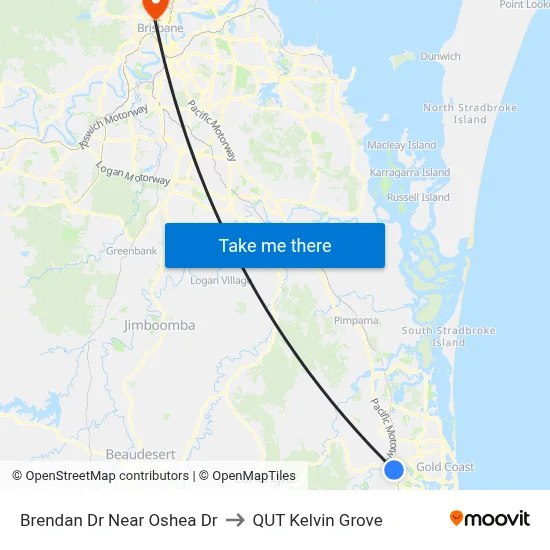 Brendan Dr Near Oshea Dr to QUT Kelvin Grove map