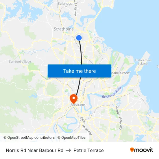 Norris Rd Near Barbour Rd to Petrie Terrace map