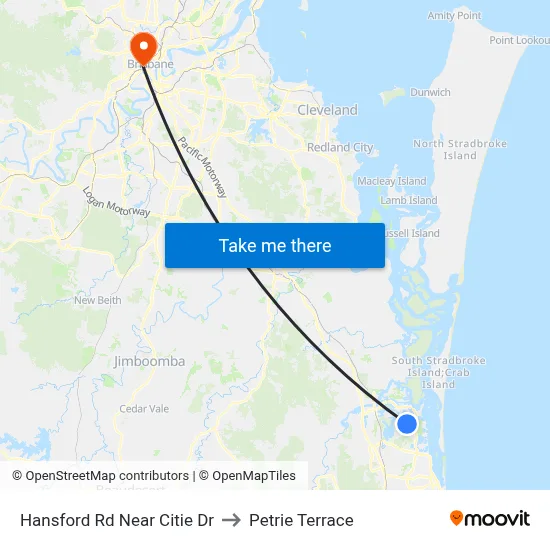Hansford Rd Near Citie Dr to Petrie Terrace map