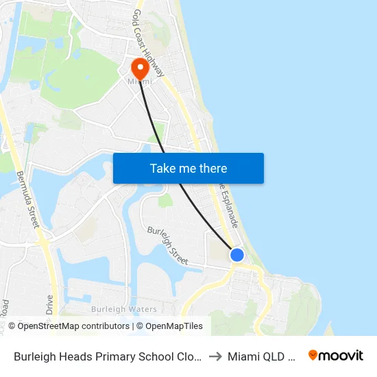 Burleigh Heads Primary School Closed Permanently to Miami QLD Australia map
