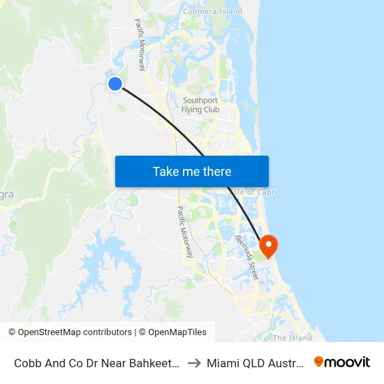 Cobb And Co Dr Near Bahkeeta St to Miami QLD Australia map