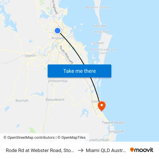 Rode Rd at Webster Road, Stop 37 to Miami QLD Australia map