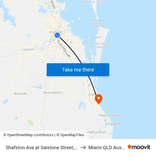 Shafston Ave at Salstone Street, Stop 11 to Miami QLD Australia map