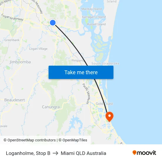 Loganholme, Stop B to Miami QLD Australia map