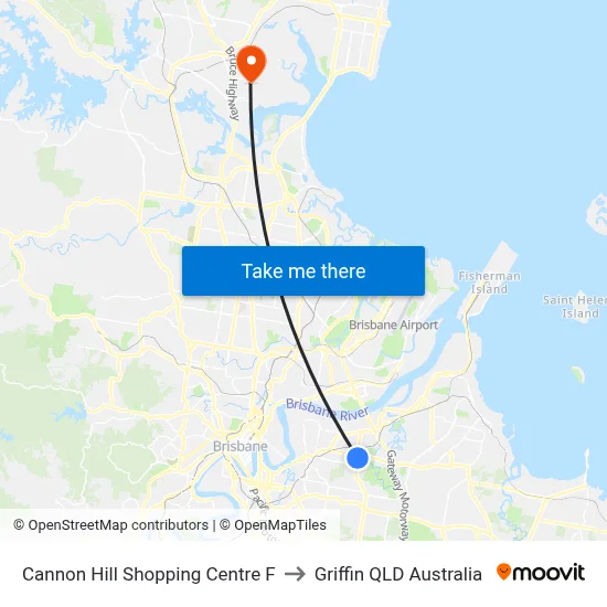 Cannon Hill Shopping Centre F to Griffin QLD Australia map