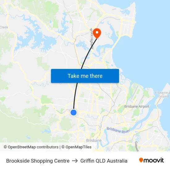 Brookside Shopping Centre to Griffin QLD Australia map