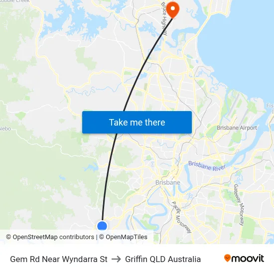 Gem Rd Near Wyndarra St to Griffin QLD Australia map