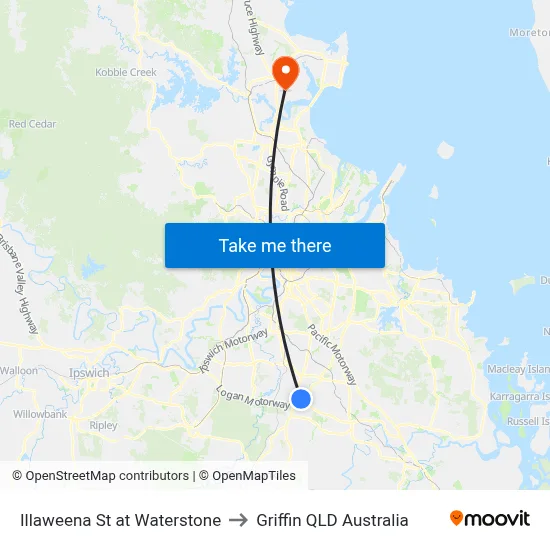 Illaweena St at Waterstone to Griffin QLD Australia map