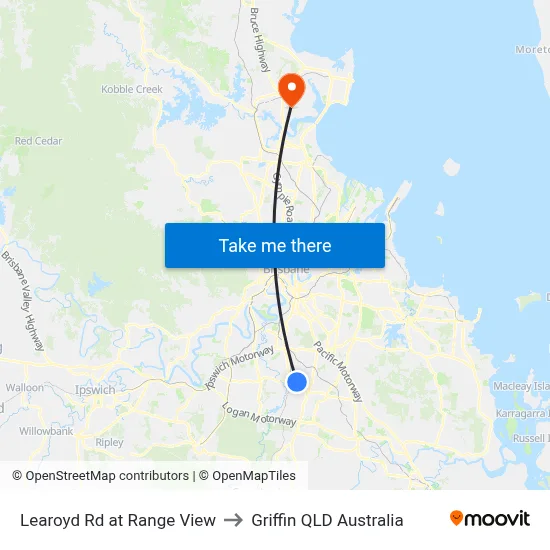 Learoyd Rd at Range View to Griffin QLD Australia map