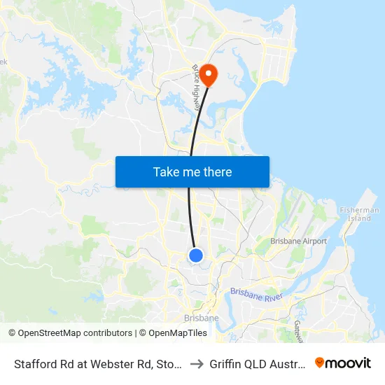 Stafford Rd at Webster Rd, Stop 30 to Griffin QLD Australia map