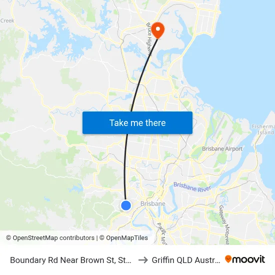 Boundary Rd Near Brown St, Stop 15 to Griffin QLD Australia map