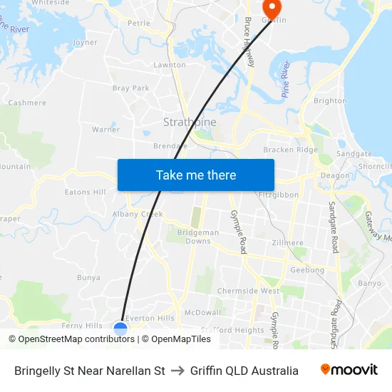 Bringelly St Near Narellan St to Griffin QLD Australia map