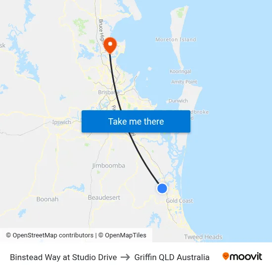 Binstead Way at Studio Drive to Griffin QLD Australia map