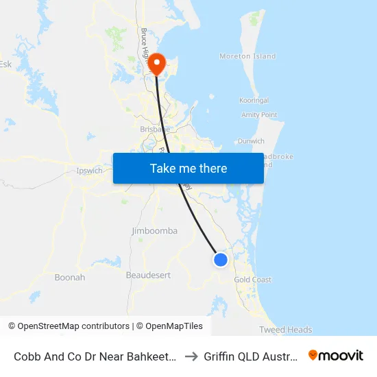 Cobb And Co Dr Near Bahkeeta St to Griffin QLD Australia map