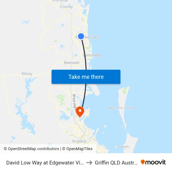 David Low Way at Edgewater Village to Griffin QLD Australia map